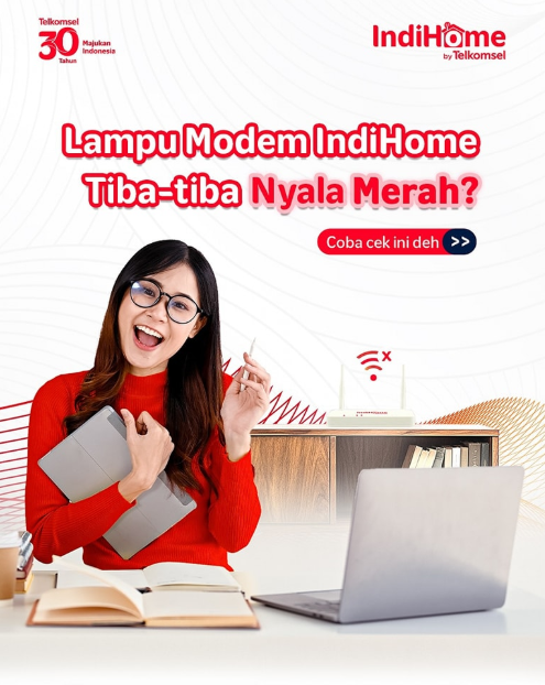 Cara Mengatasi Lampu LOS IndiHome Berwarna Merah
